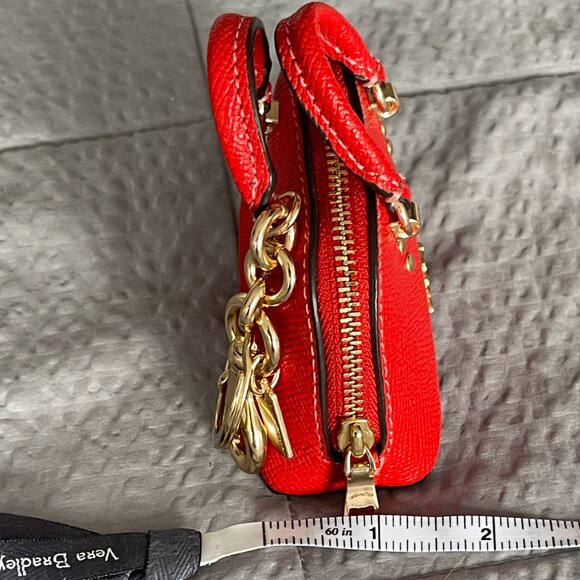 Coach red handbag keychain/coin purse - Picture 5 of 6